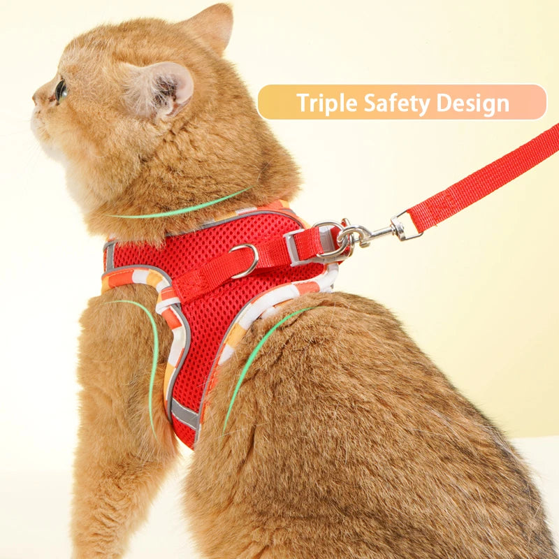 No-Pull Step-In Dog Harness & Leash Set for Small & Medium Dogs