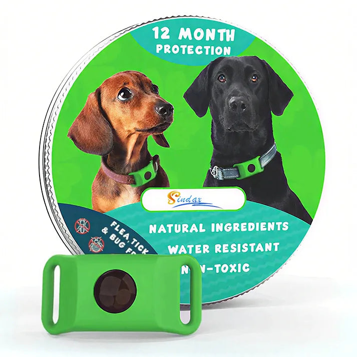 Natural Essential Oil Flea & Tick Collar Pendant – Chemical-Free Protection for Dogs & Cats
