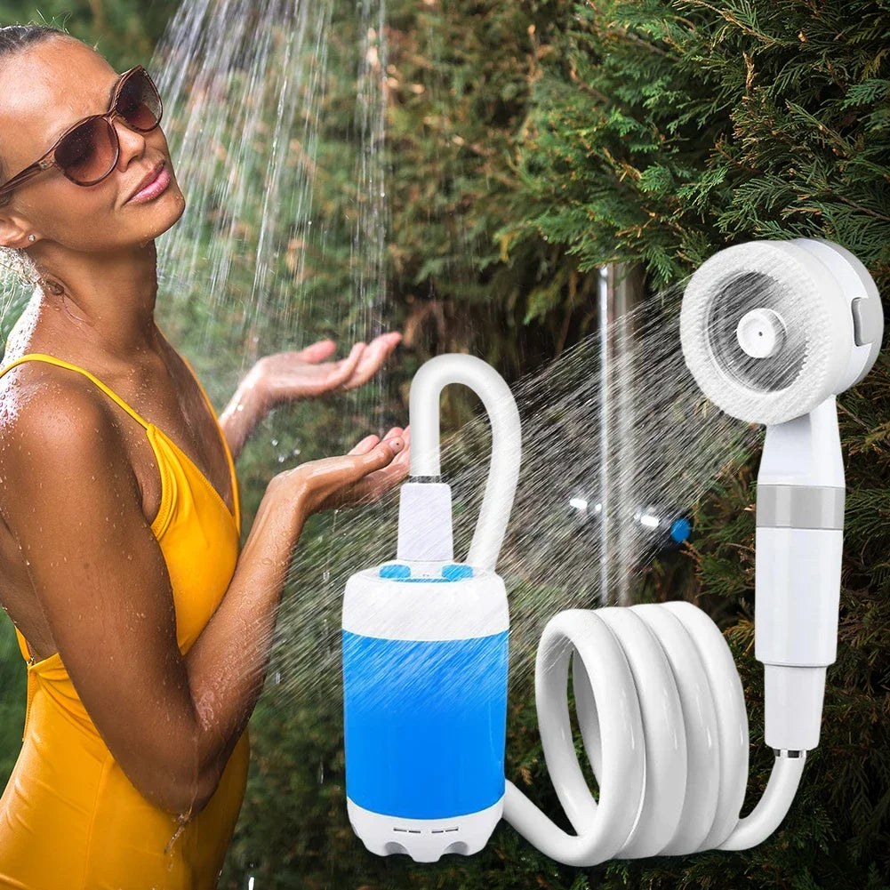 Rechargeable Camping Shower Pump with Digital Display