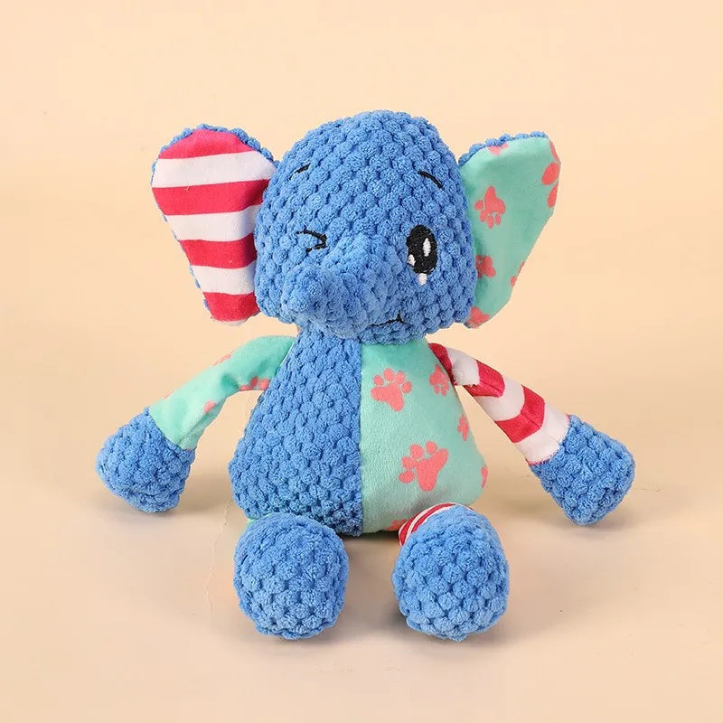 Jouets de dentition en peluche pour animaux - Jouets à mâcher couineurs et résistants aux morsures pour chiens et chats