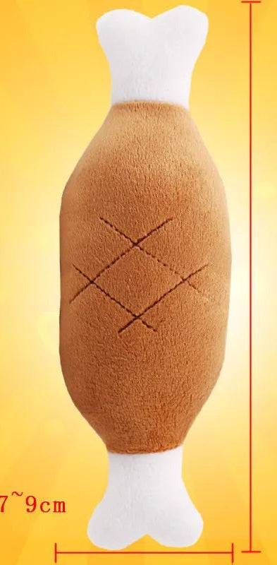 Plush Squeaky Animal Toy for Dogs & Cats