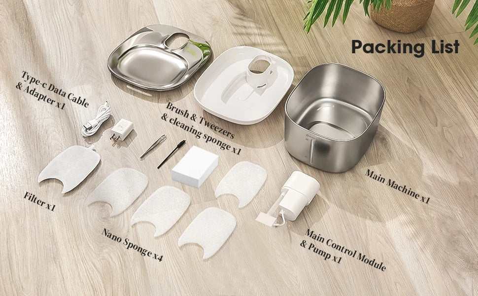4L Wireless Auto Sensor Pet Water Fountain for Cats & Dogs
