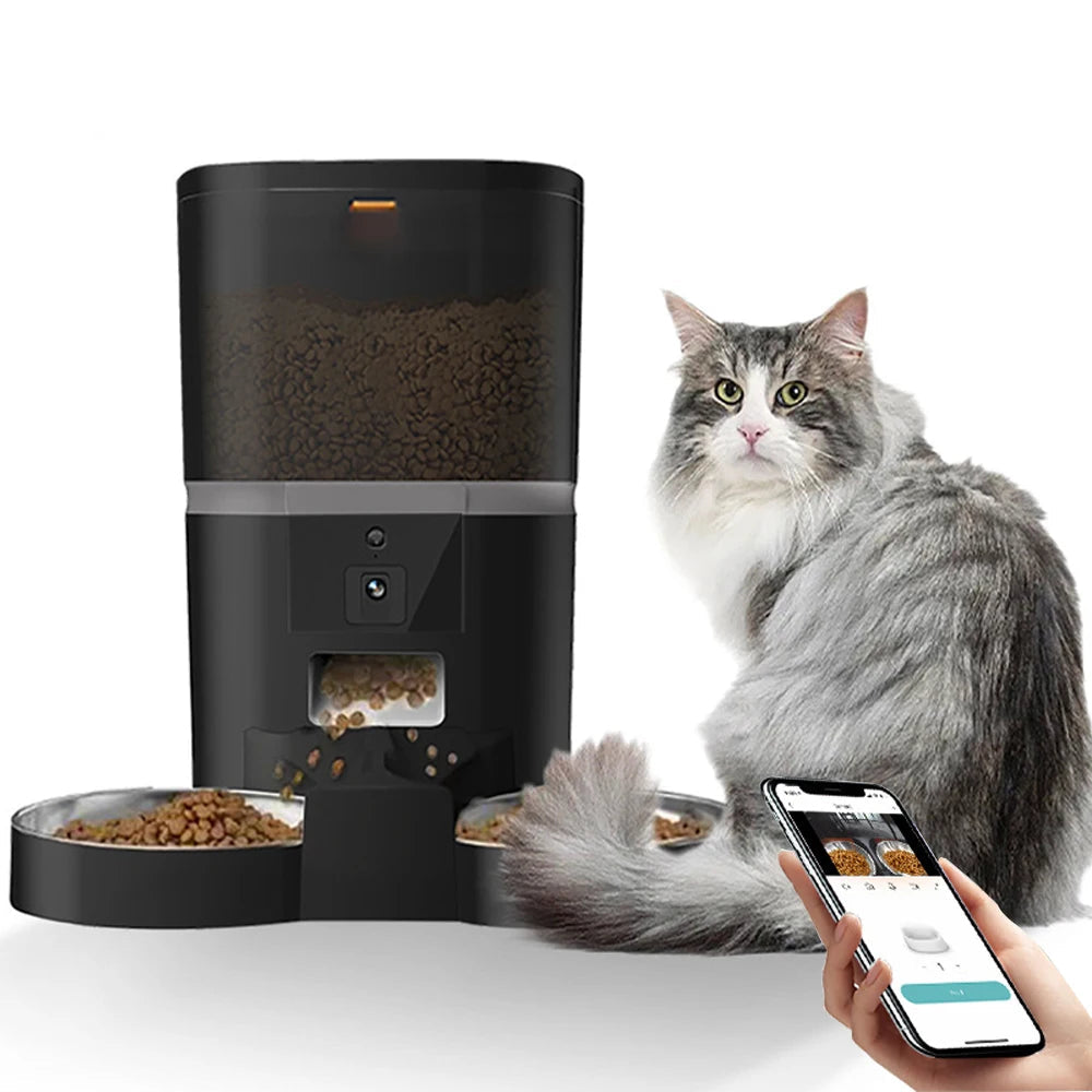 4L WiFi Automatic Pet Feeder with Camera — Smart Food Dispenser for Cats & Dogs