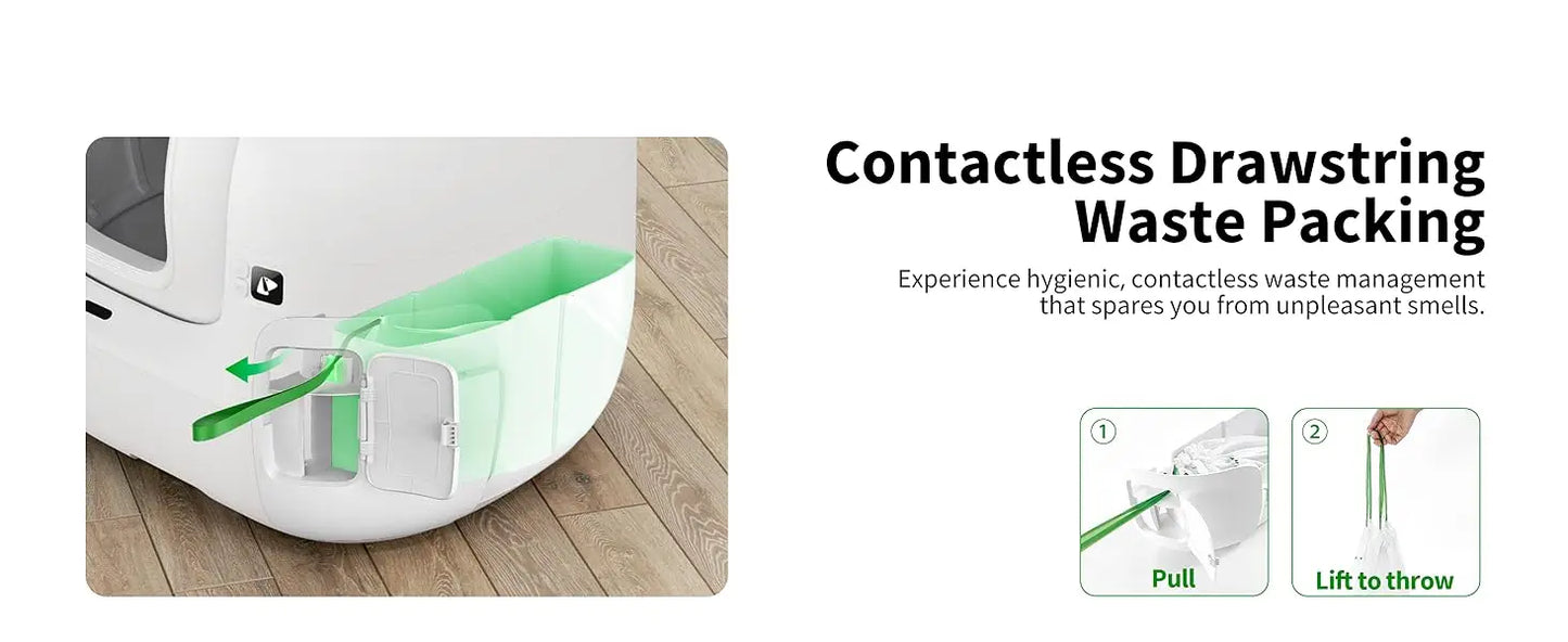 Self-Cleaning Smart Cat Litter Box with AI Camera & Odour Control