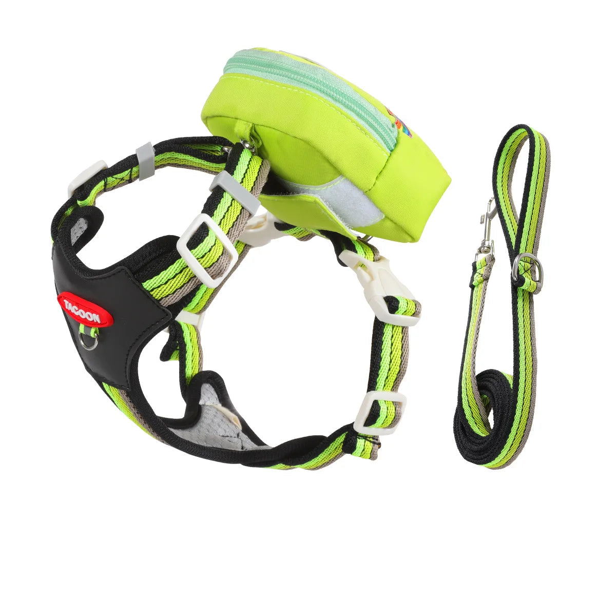Dog Harness & Lead Set – Padded Vest Harness with Reflective Strips for Small & Medium Dogs
