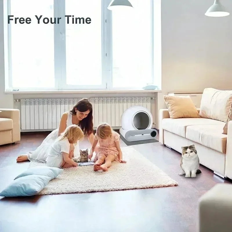 65L Self-Cleaning Cat Litter Box with App Control — Choose Your Bundle
