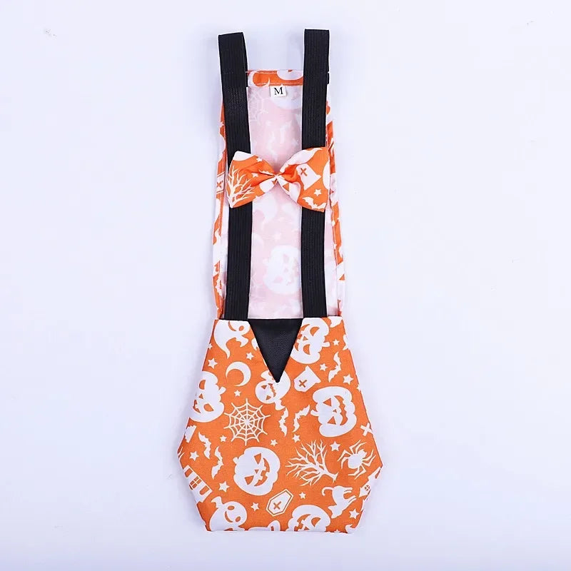 Washable Duck & Chicken Diaper Flight Suit with Bowknot – S, M, L