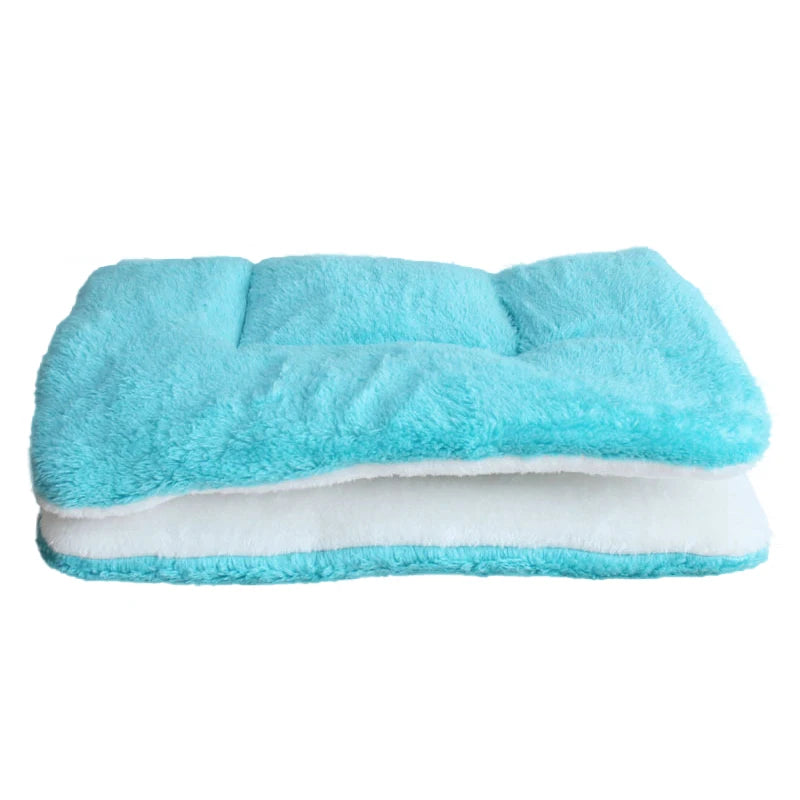 Thickened Fleece Pet Bed Mat – Washable Warm Blanket for Dogs & Cats