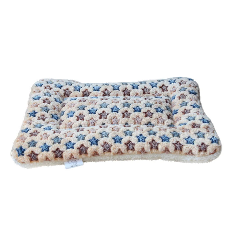 Thickened Fleece Pet Bed Mat – Washable Warm Blanket for Dogs & Cats