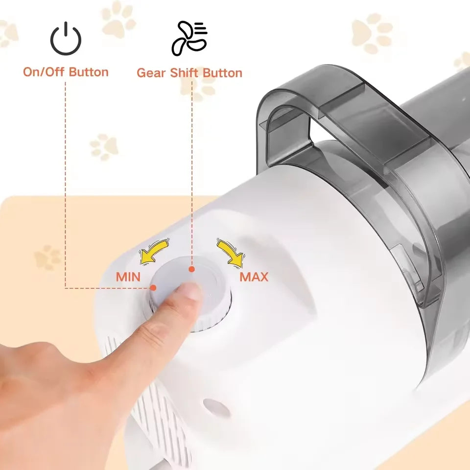 6-in-1 Pet Grooming Vacuum Kit | 2.5L | CE, RoHS & FCC Certified | Dogs & Cats