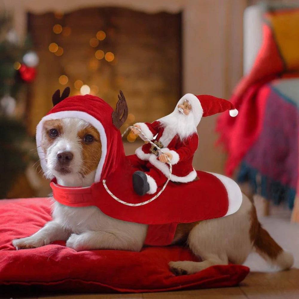 Christmas Santa Cloak Pet Costume