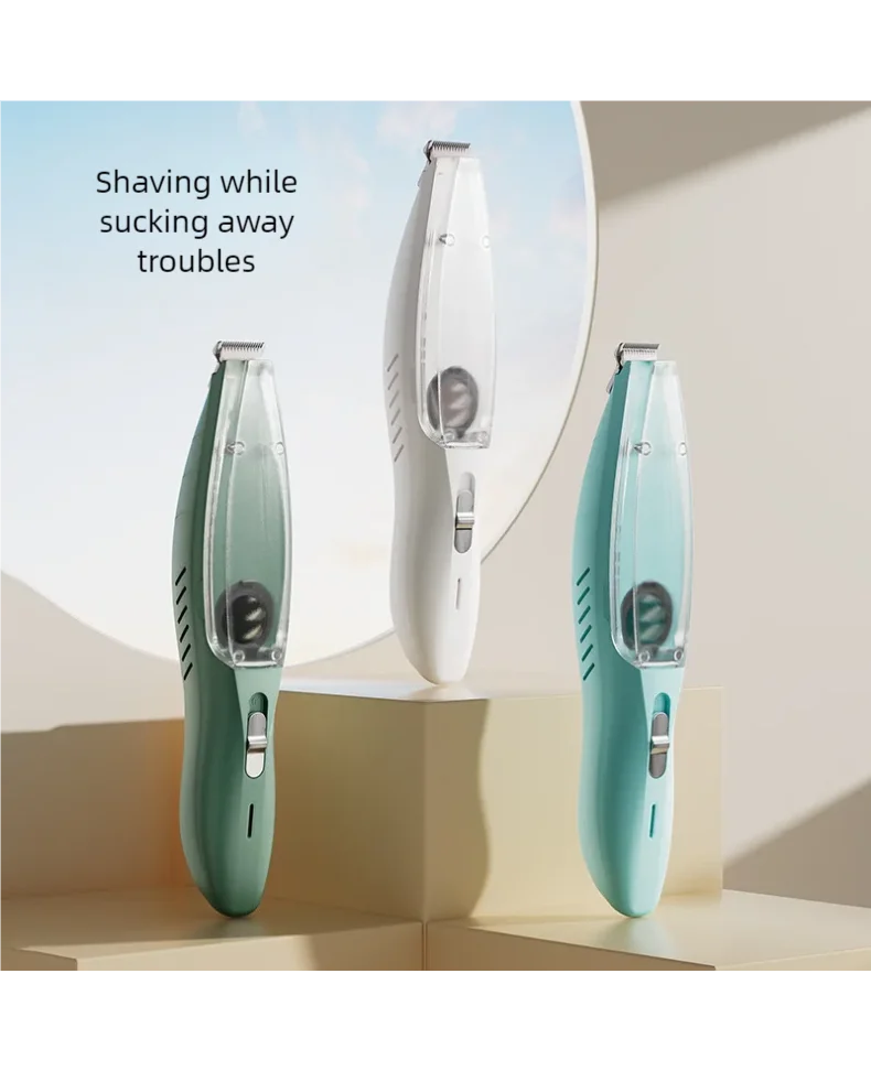 Rechargeable Pet Hair Trimmer with Suction