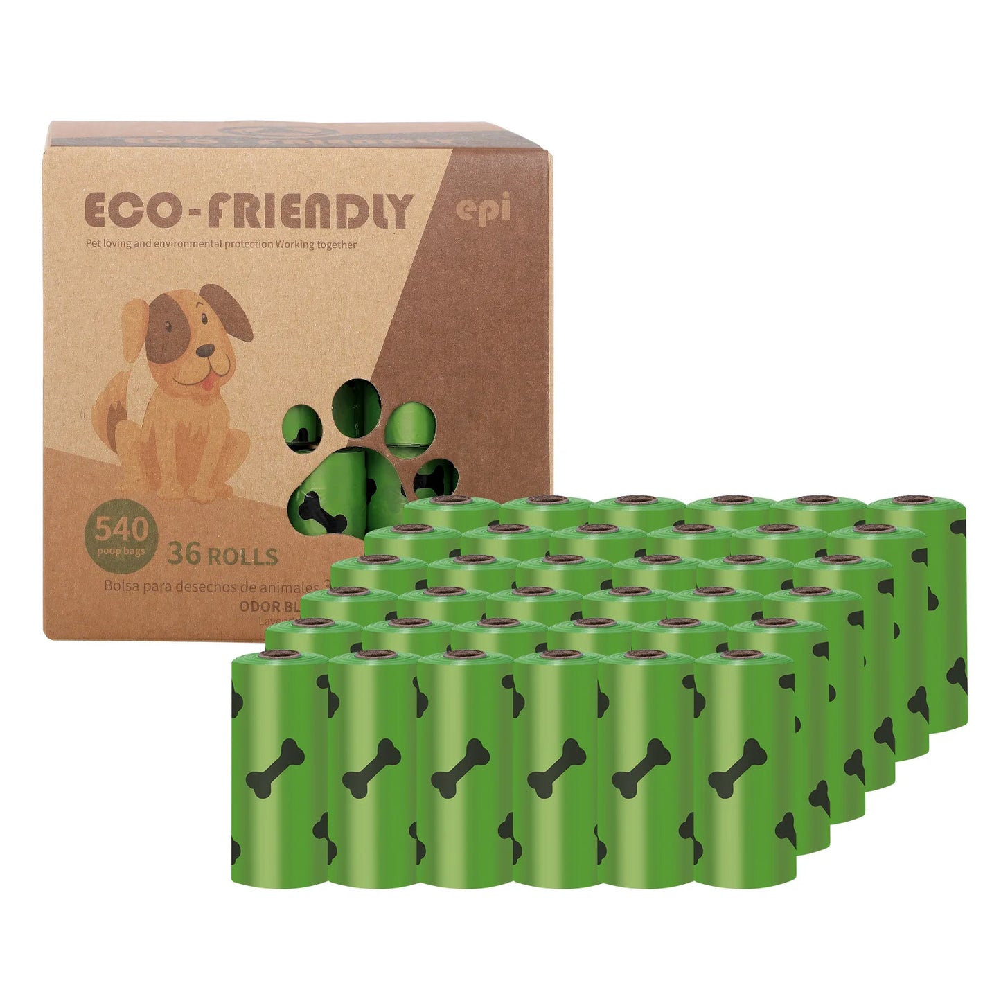 Biodegradable Dog Poop Bags with Dispenser