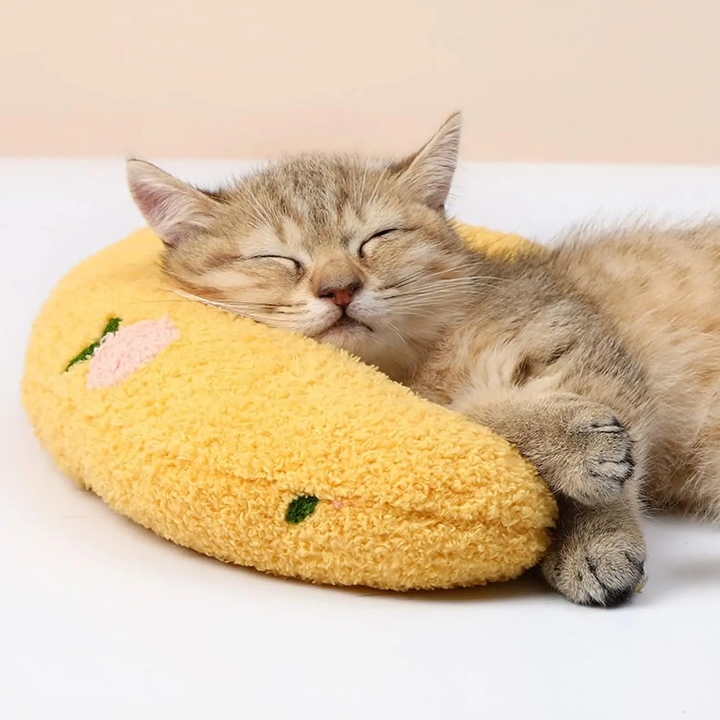 Ultra Soft Fluffy Cat Calming Pillow — Half Donut Cuddler for Joint Relief & Better Sleep