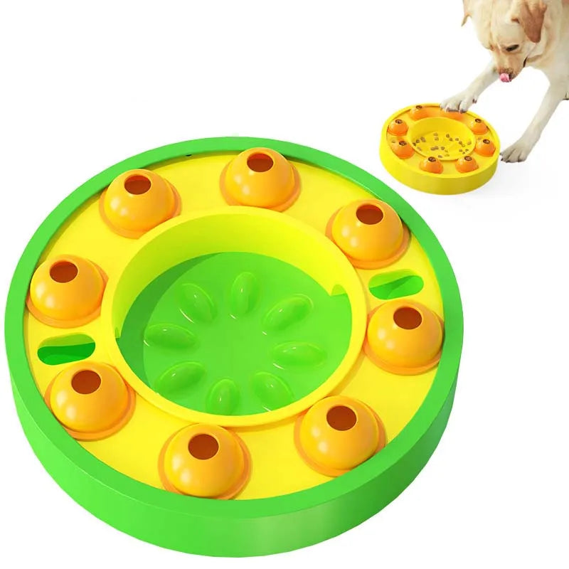 Interactive Dog Puzzle Feeder – Slow Feeding Treat Maze Enrichment Toy