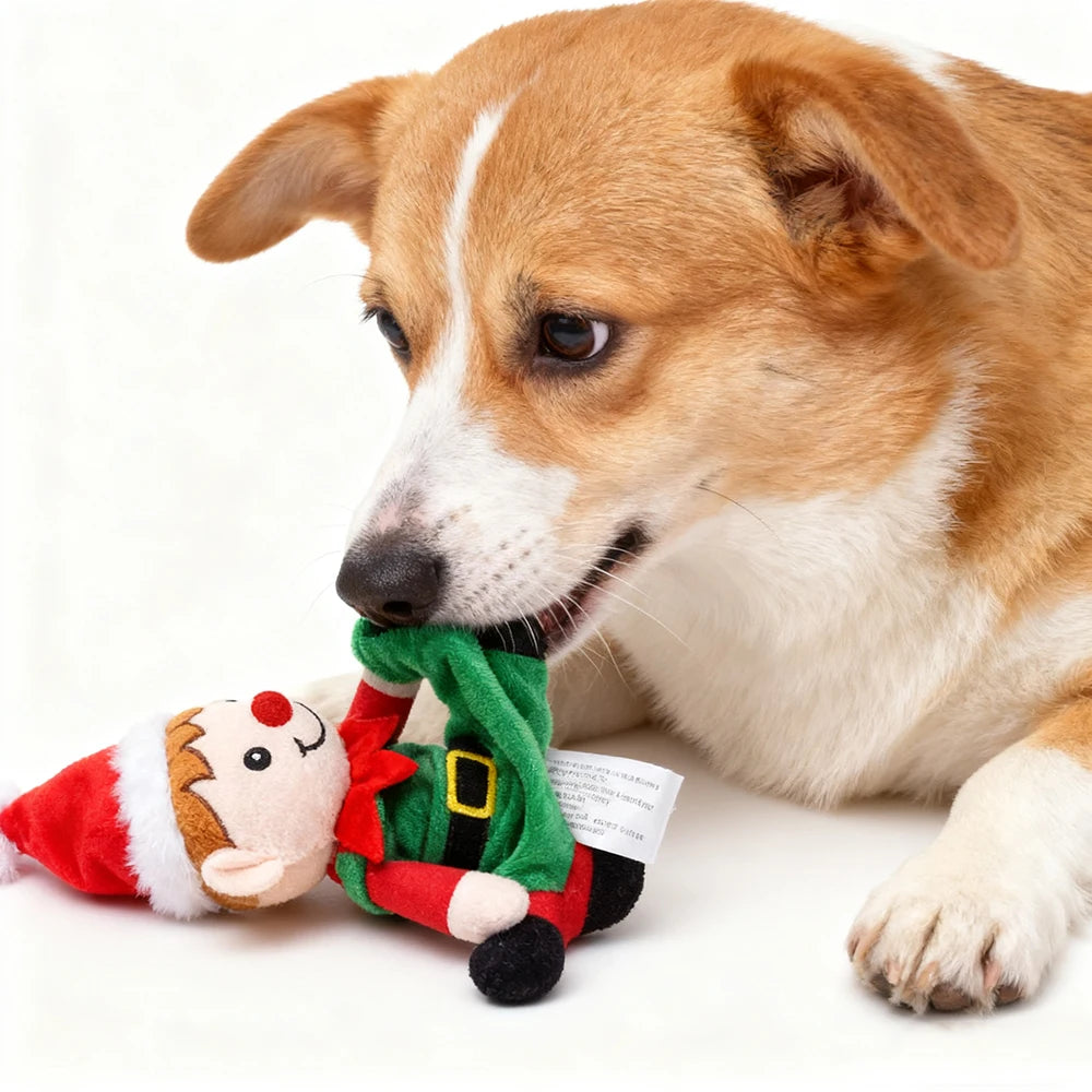Christmas Plush Squeaky Dog Toy