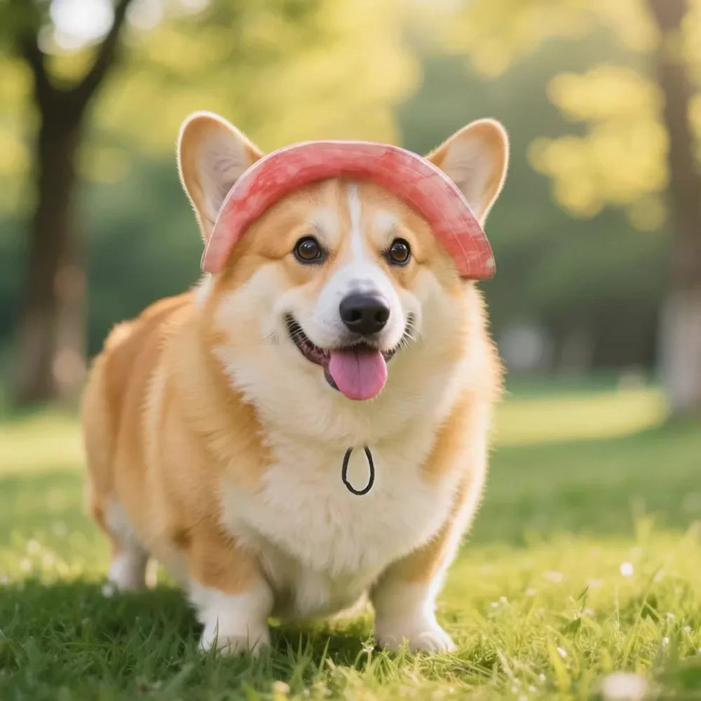 Chapeau de soleil pour animaux de compagnie avec trous pour les oreilles - Protection extérieure pour chiens et chats