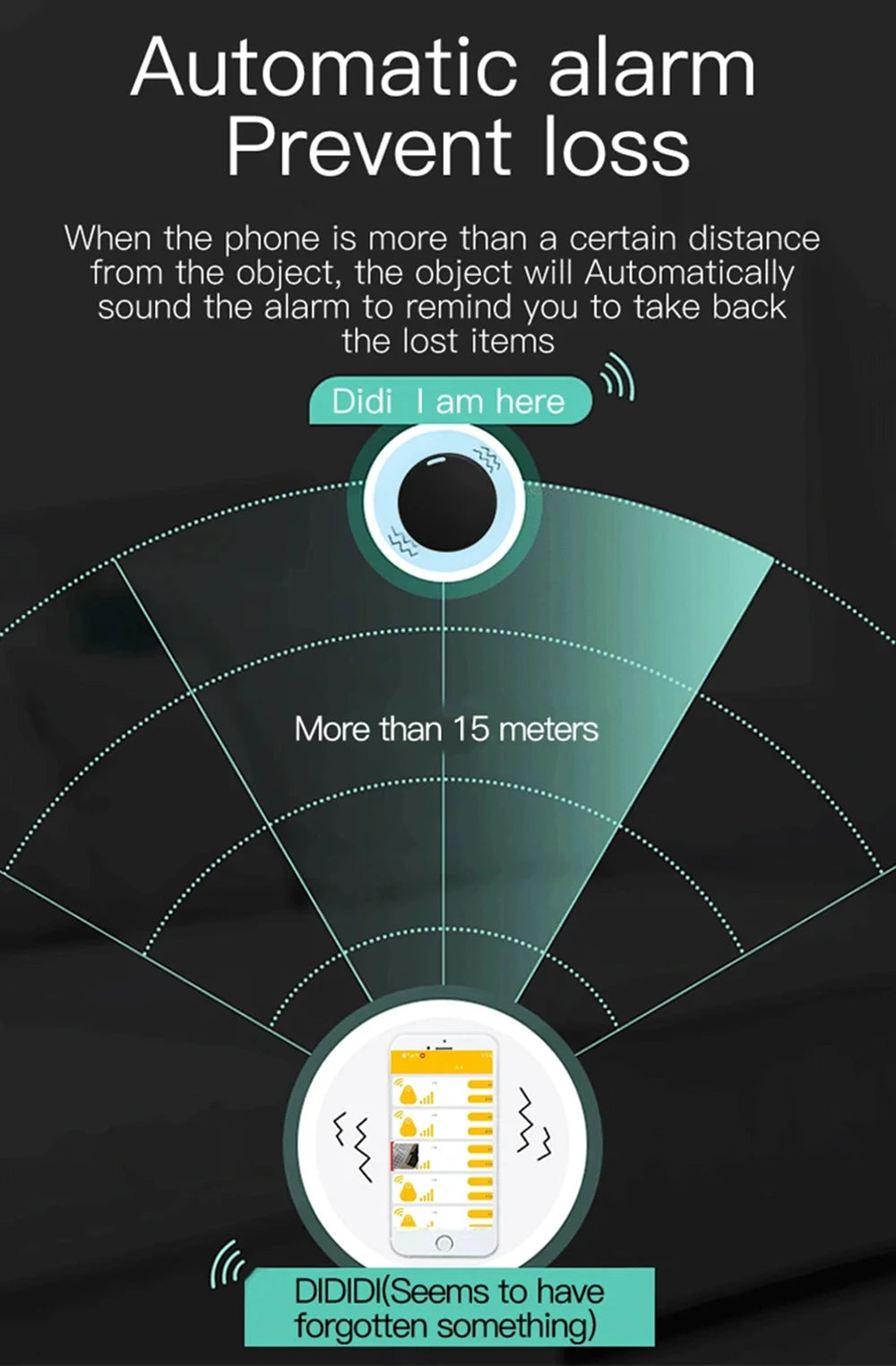 F17 Mini Bluetooth Anti-Lost Tracker — 30+ Hour Battery Included