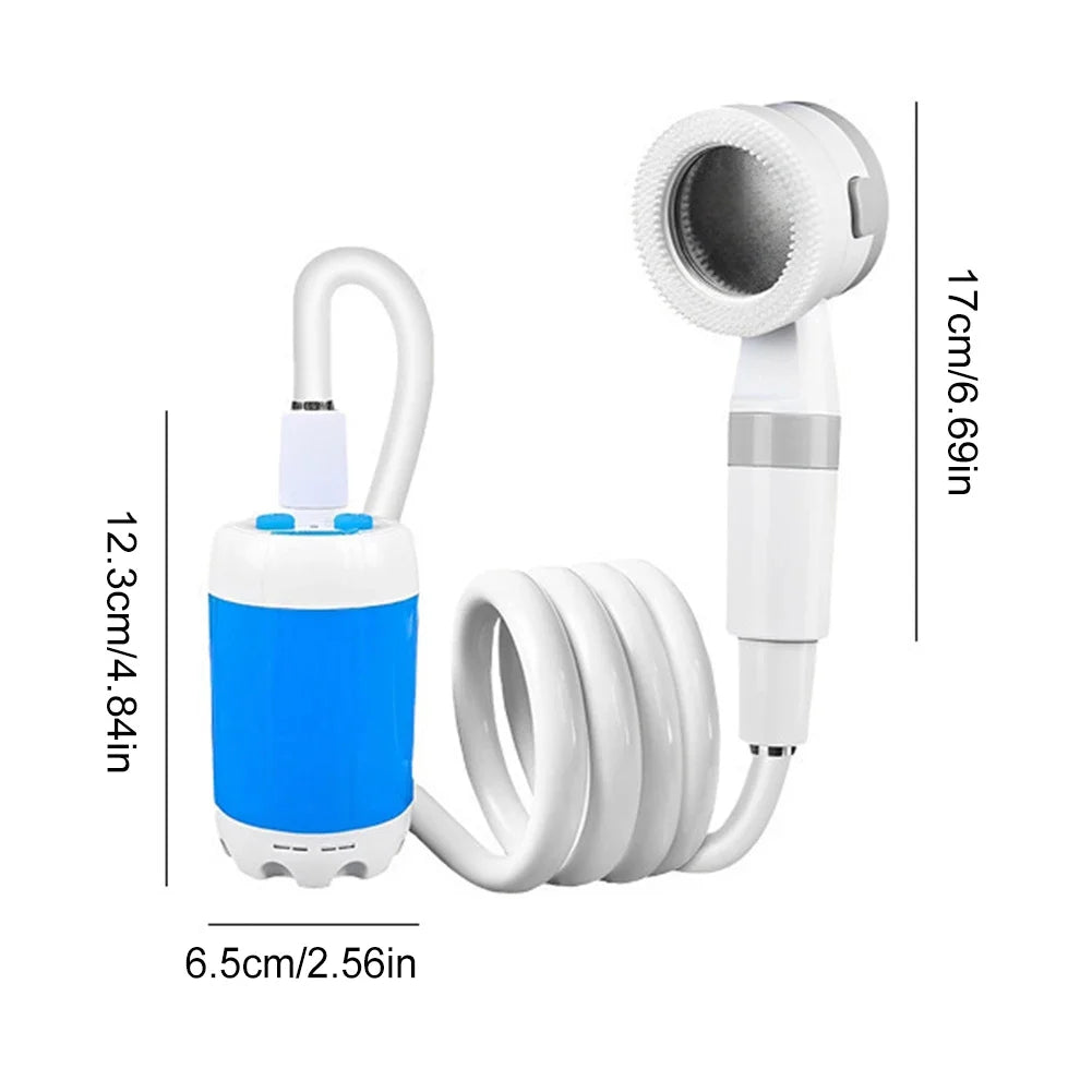 Rechargeable Camping Shower Pump with Digital Display