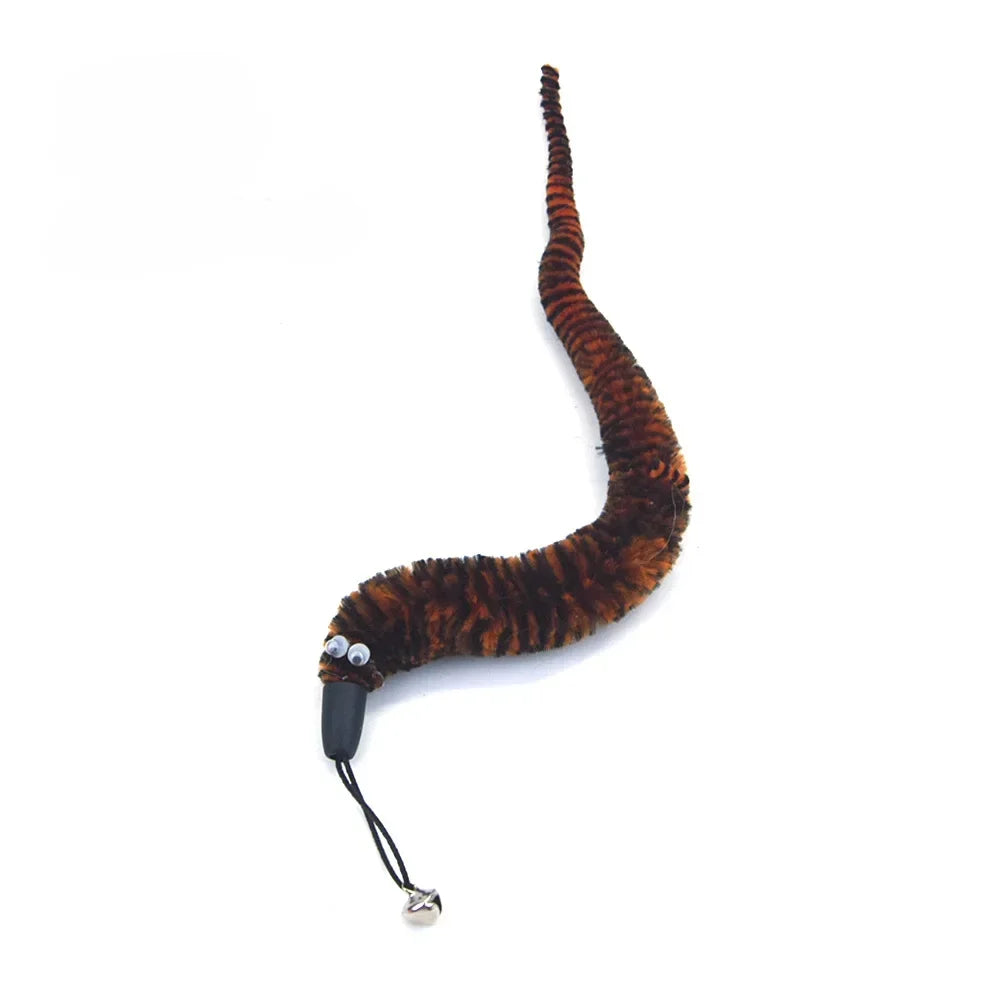 Interactive Cat Wand Toy - Feather and Bell Teaser Stick for Kittens