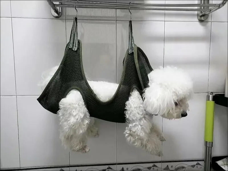 Mesh Grooming Hammock & Restraint Bag for Dogs & Cats
