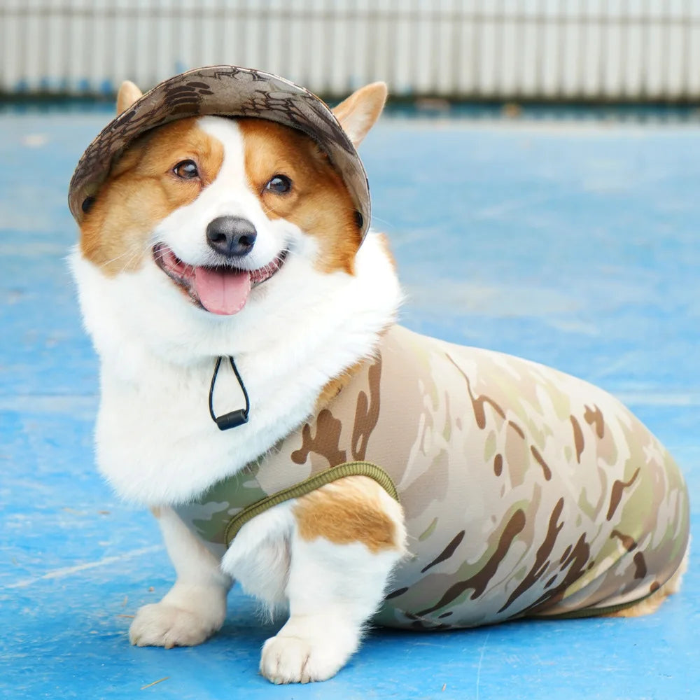 Mesh Cooling Vest & Sun Hat Set for Dogs