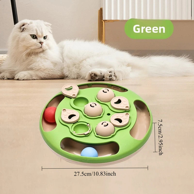 Pet Puzzle Feeder – Sliding Lid Slow Feeder Treat Toy for Cats & Dogs