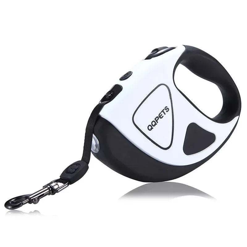 LED Retractable Dog Leash with Fibre Rope