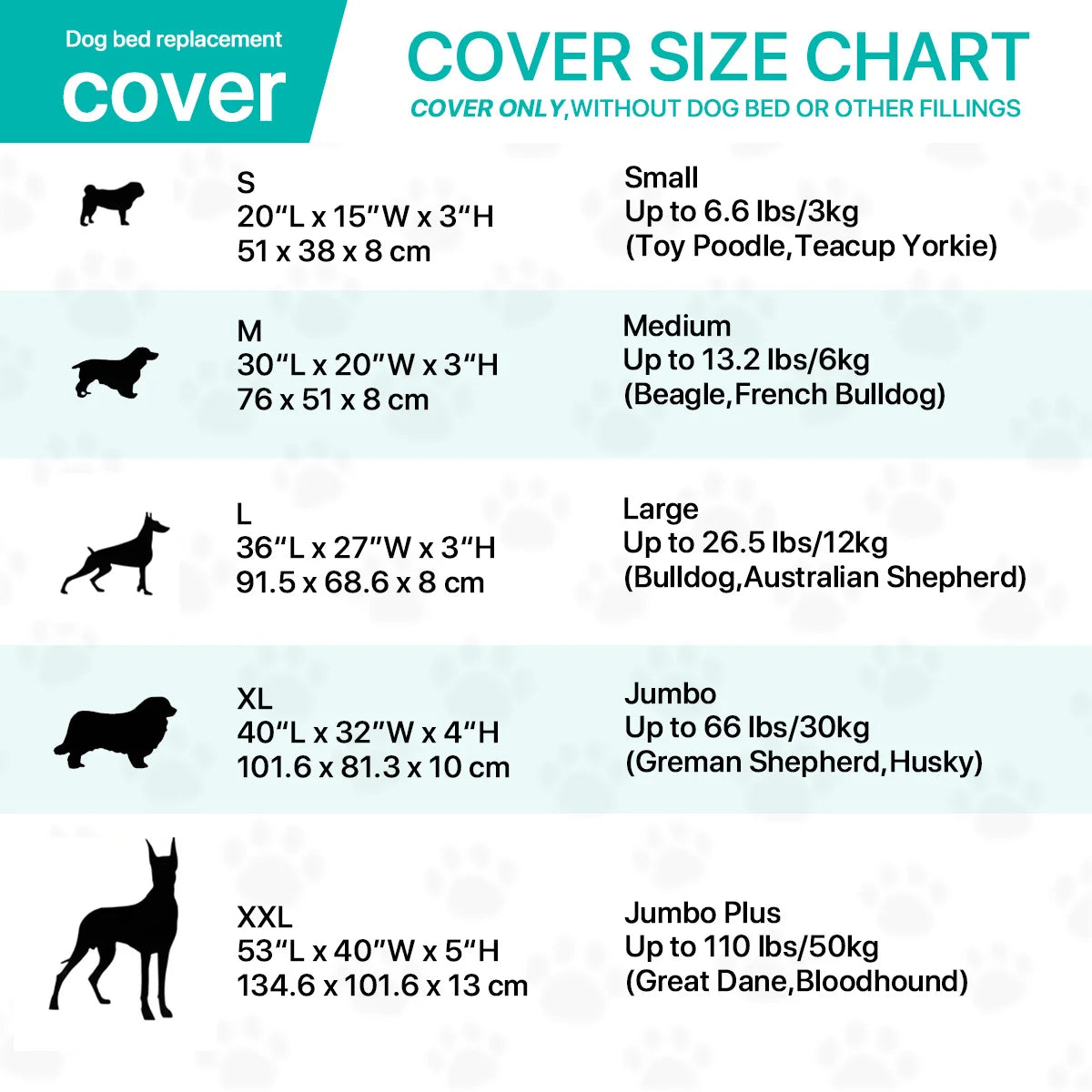 Orthopedic Dog Bed Washable Cover — Multi-Needle Quilted Foam Mat for Large Dogs & Crates