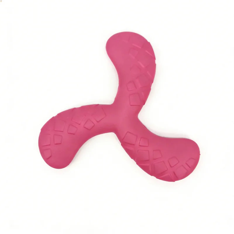 Indestructible EVA Boomerang Flying Disc & Chew Toy for Large Dogs