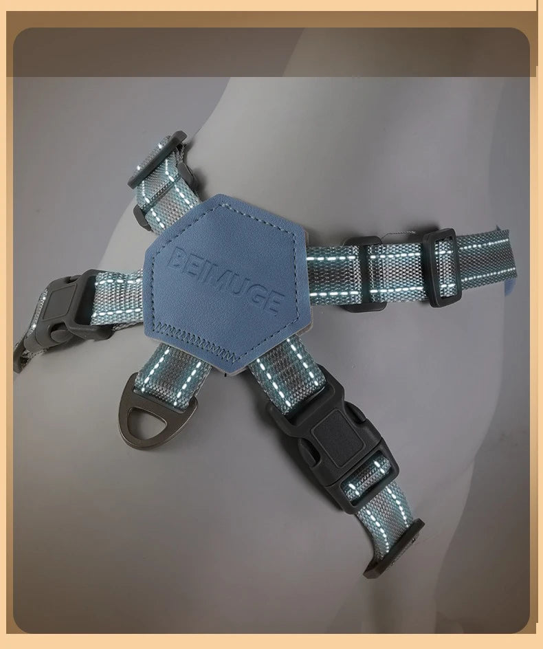X-Shape Escape-Proof Dog Harness Vest with Leash