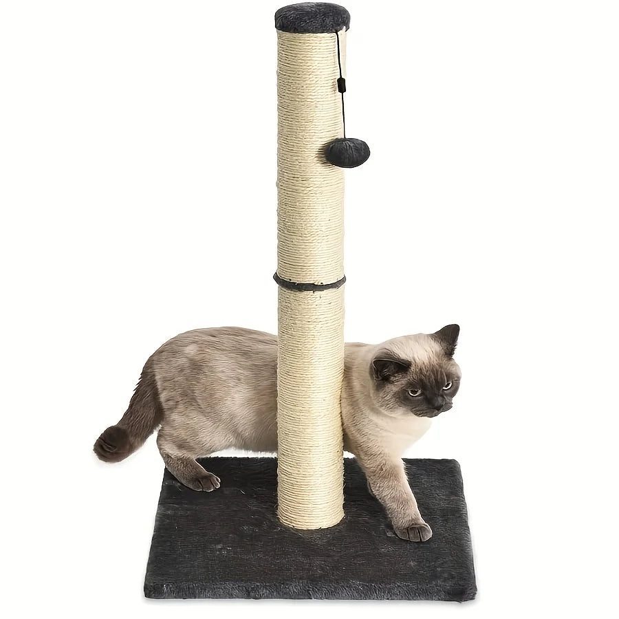 Arbre à chat et griffoir double niveau en sisal