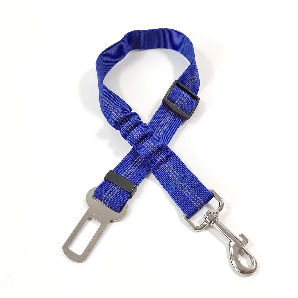 Ceinture de sécurité rétractable pour chien avec bande réfléchissante