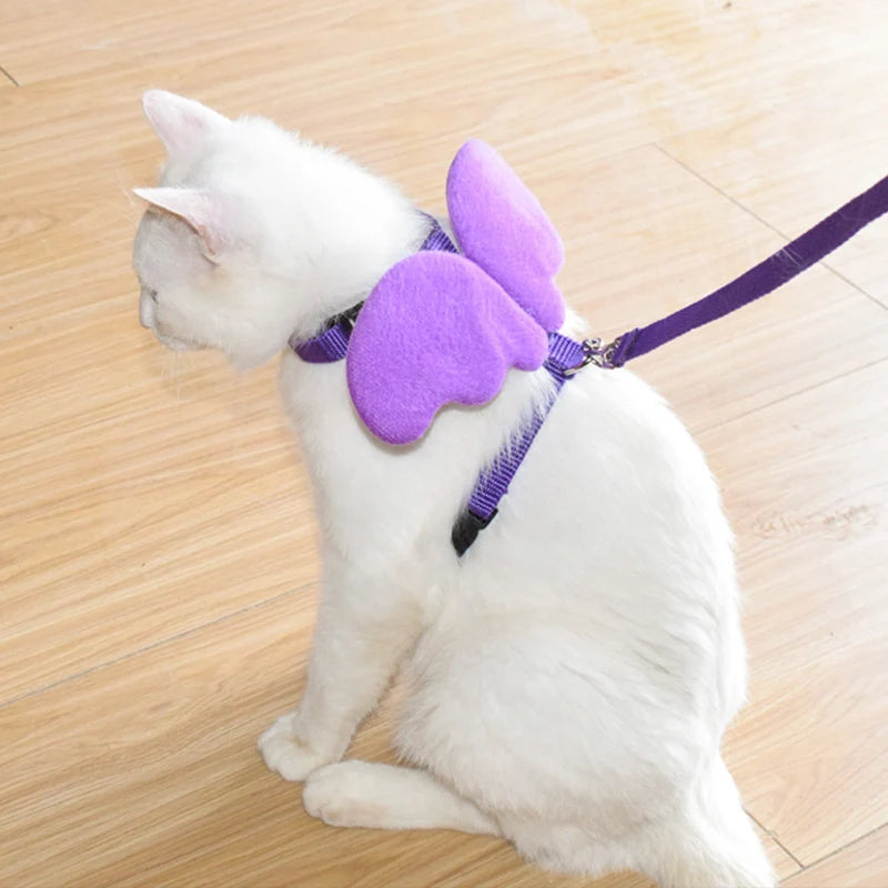 Angel Wings Harness & Leash Set for Cats, Kittens & Small Pets