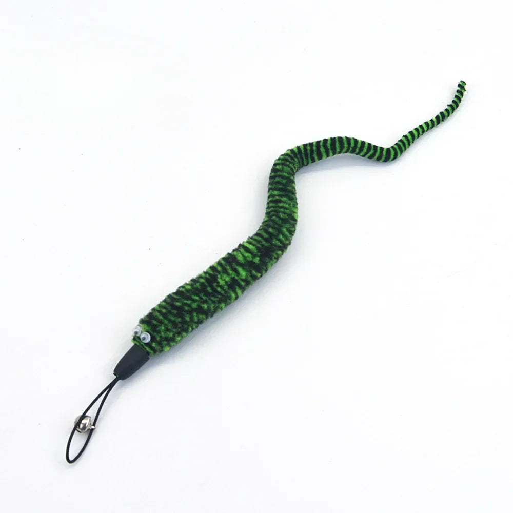 Interactive Cat Wand Toy - Feather and Bell Teaser Stick for Kittens