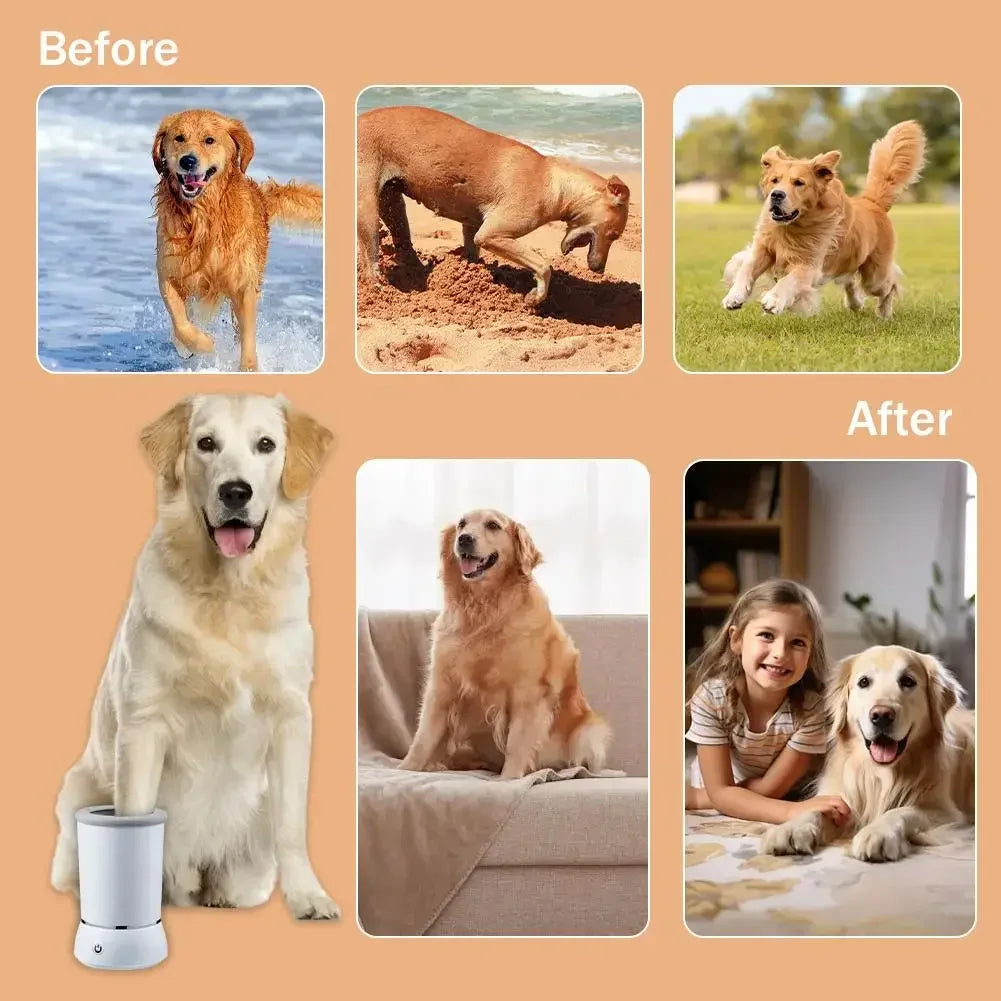 Electric Dog Paw Washer & Massager | All Sizes | USB Rechargeable