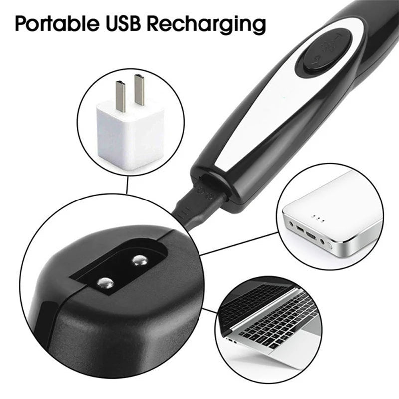 Professional Rechargeable Pet Grooming Clipper Kit for Dogs & Cats