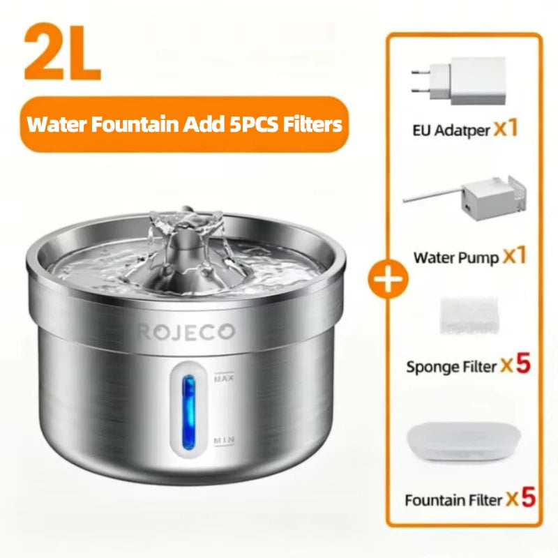 Stainless Steel Smart Pet Water Fountain