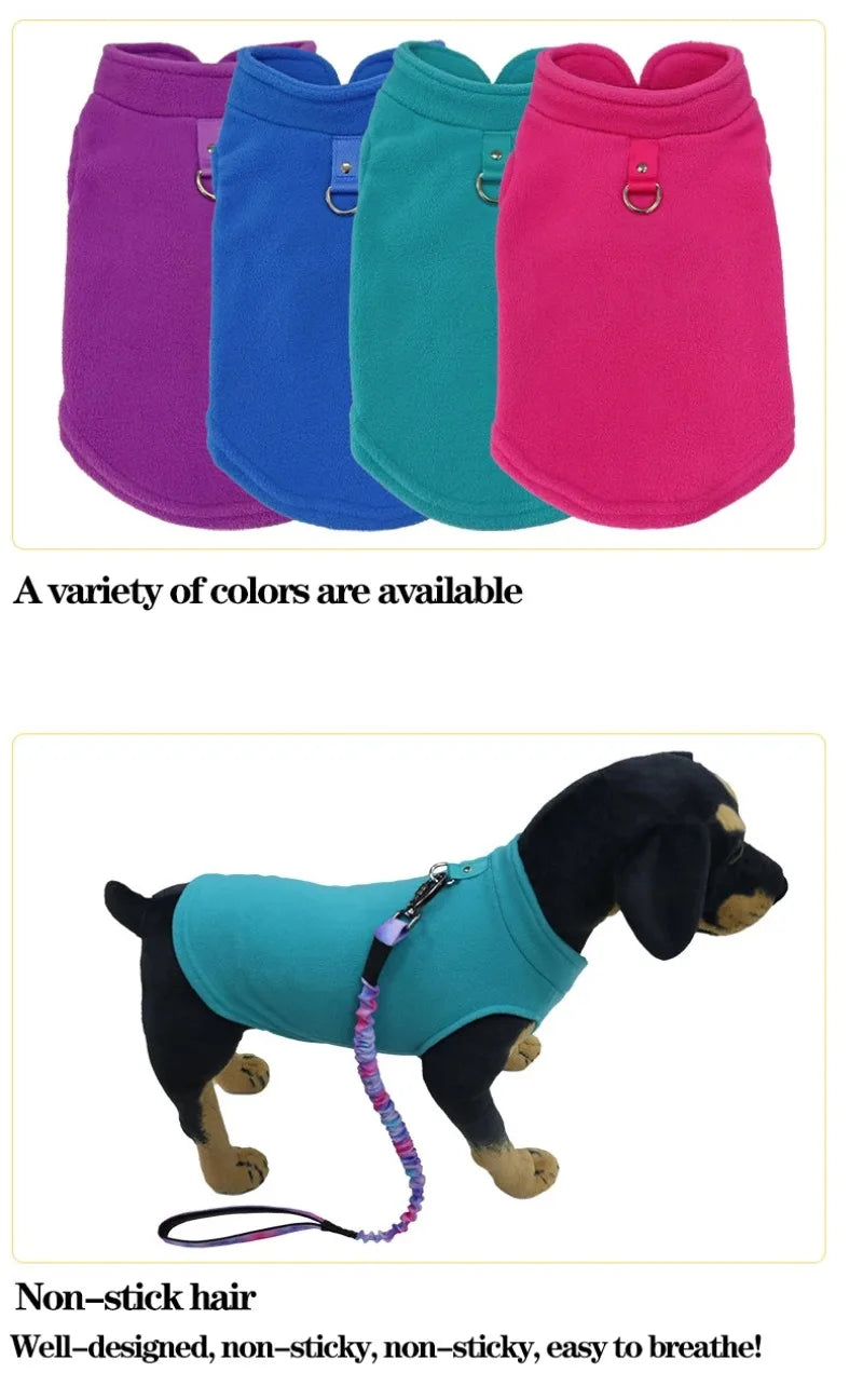 Gilet Polaire pour Petits Chiens et Chats | Manteau d'Hiver Chaud pour Chihuahuas et Bouledogues Français