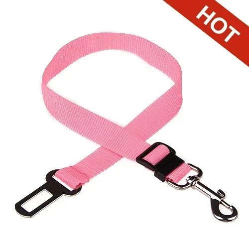 Dog Car Seat Belt - Adjustable Safety Harness Clip for Vehicle Travel