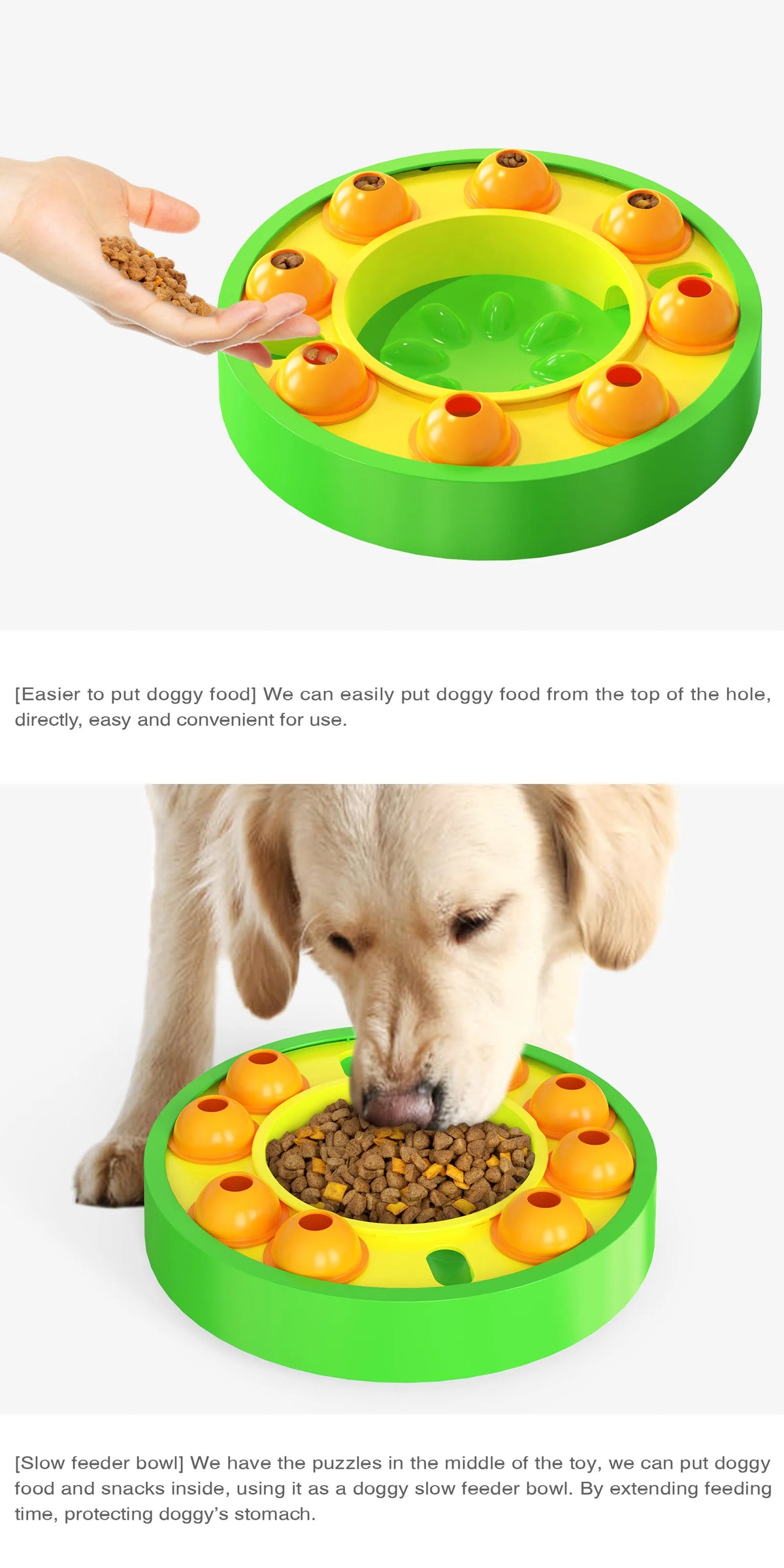 Interactive Dog Puzzle Feeder – Slow Feeding Treat Maze Enrichment Toy