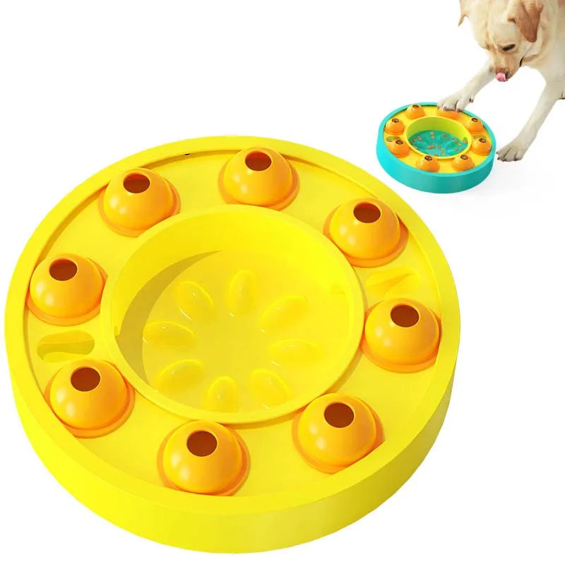 Interactive Dog Puzzle Feeder – Slow Feeding Treat Maze Enrichment Toy