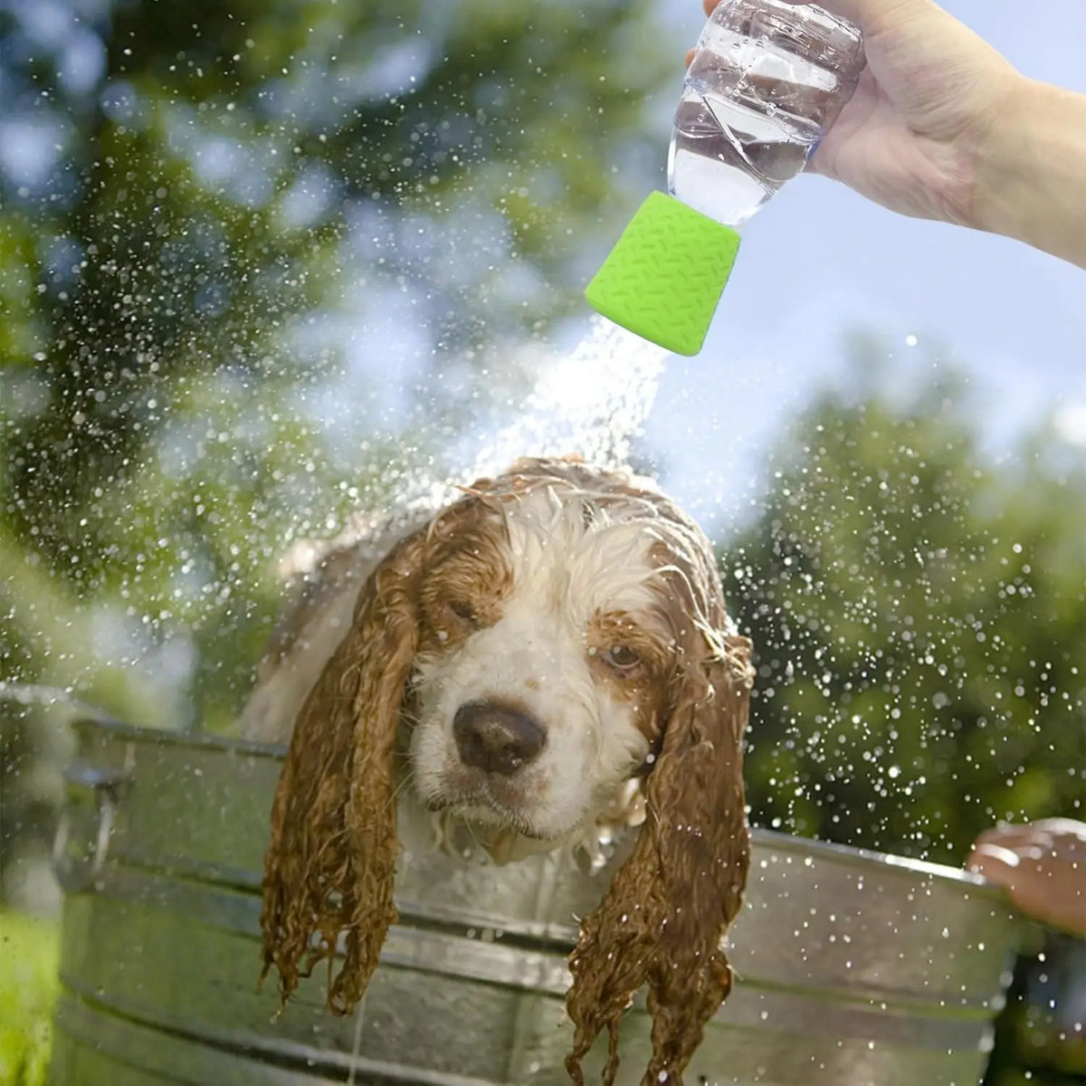 Portable Pet Shower Sprayer Nozzle for Bottles
