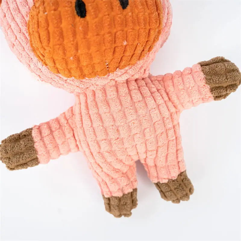 Plush Squeaky Dog Toy - Bite Resistant Chew Toy for Small Dogs (Cute Animal Designs)