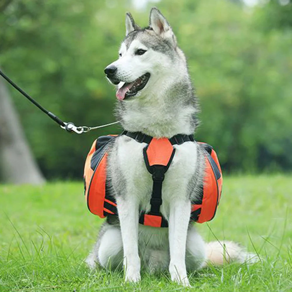 Reflective Dog Weight Training Harness Vest with Storage Pockets