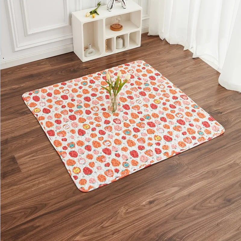 Washable Cotton Pet Floor Mat – Multi-Use Bedding Pad