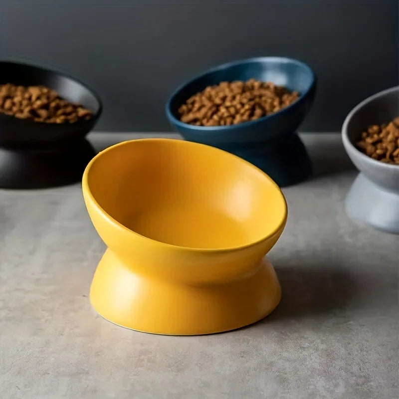 Ensemble de gamelles surélevées en céramique pour chats – Station d'alimentation surélevée sans stress pour chats et petits chiens