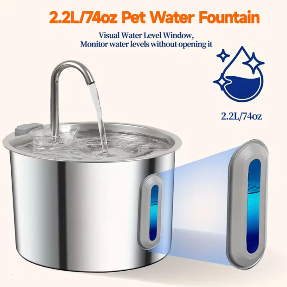 Smart Pet Water Fountain 2.2L