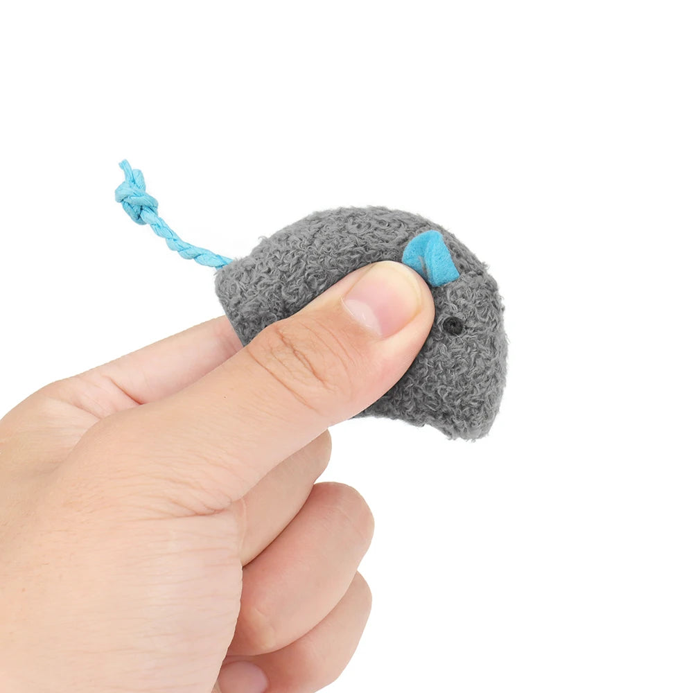 Catnip Plush Mouse Cat Toys — 12 Pack