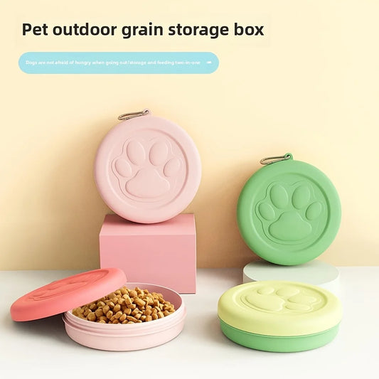 Portable Travel Bowl & Snack Box for Dogs
